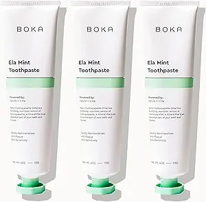 Boka Fluoride Free Toothpaste - Nano Hydroxyapatite, Remineralizing, Sensitive Teeth, Whitening -... | Amazon (US)