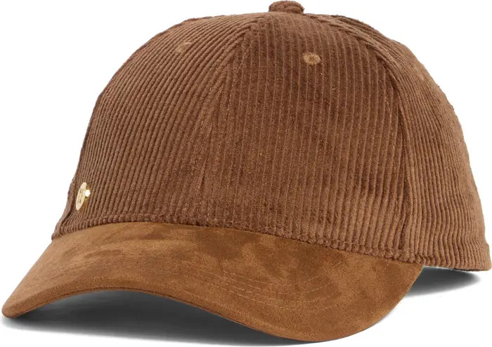 BCBG Faux Suede & Corduroy Baseball Cap | Nordstromrack | Nordstrom Rack