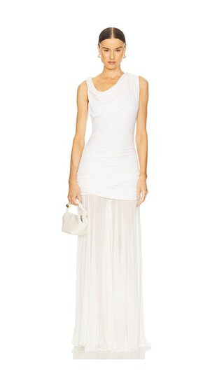 L'Academie Tine Gown in Ivory. - size L | Revolve Clothing (Global)