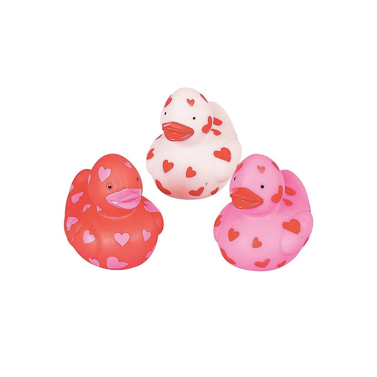 Mini Valentine Rubber Duckies (24Pc) Valentine's Day Toys, Party Favors and Handouts | Target