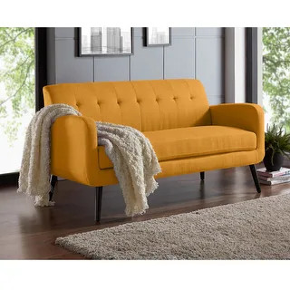 Carson Carrington Tjaereborg Mid-century Modern Linen Sofa - Emerald Green | Bed Bath & Beyond