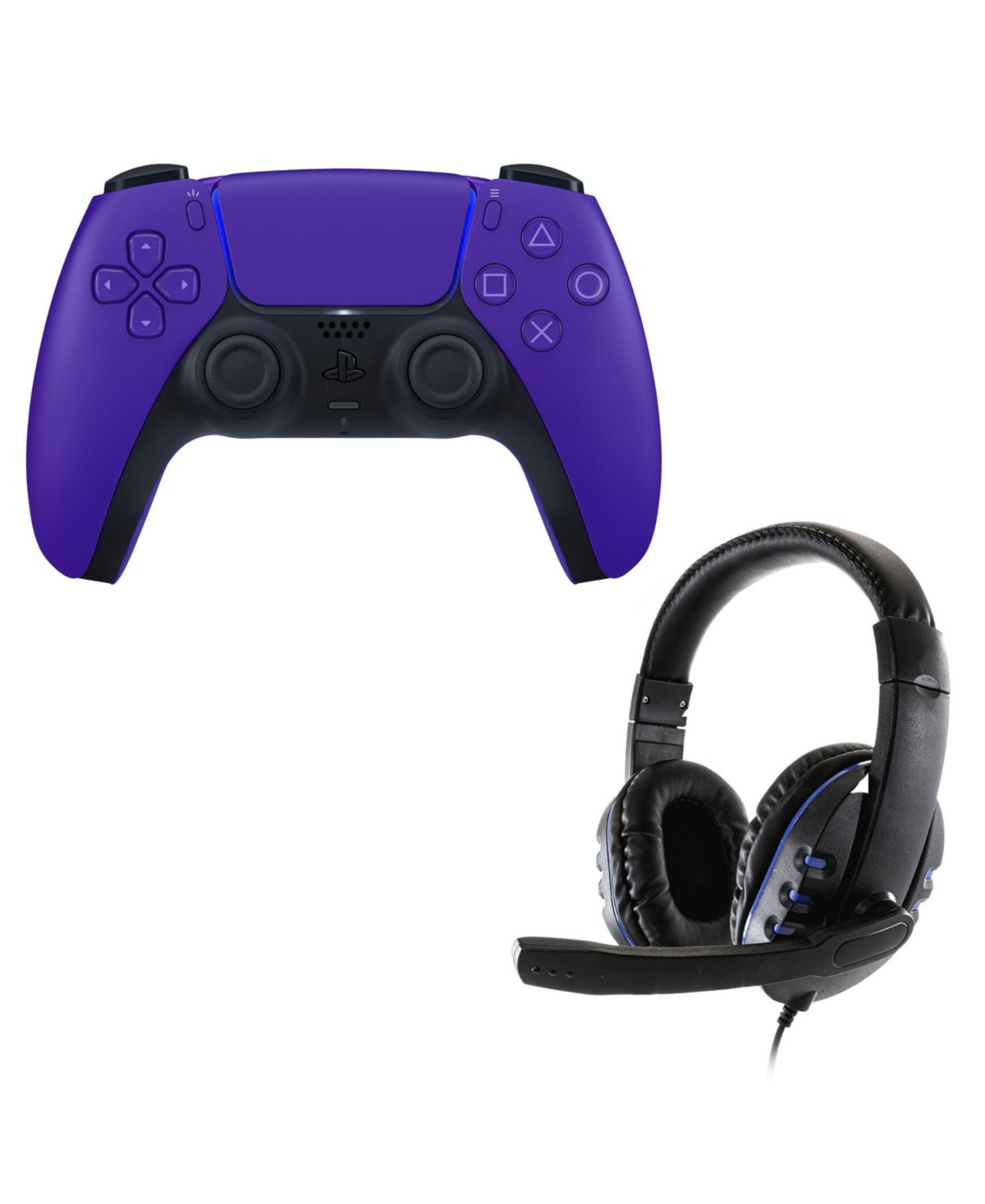 PS5 DualSense Controller with Wired Universal Headset - Purple | Macy's