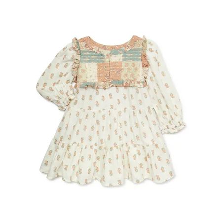 easy-peasy Baby and Toddler Girls Woven Patchwork Dress Sizes 12 Months-5T | Walmart (US)