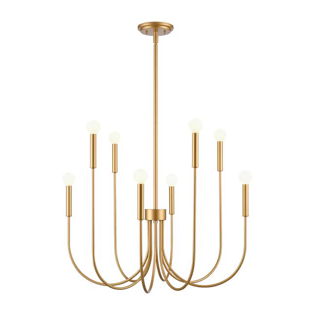 Westmore by ELK Lighting Upland 8-Light Gold Transitional Dry Rated Chandelier | Lowe's