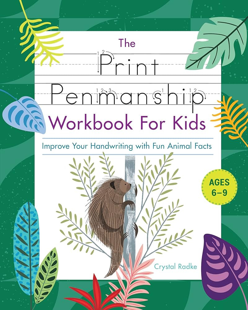 The Print Penmanship Workbook for Kids: Improve Your Handwriting with Fun Animal Facts | Amazon (US)