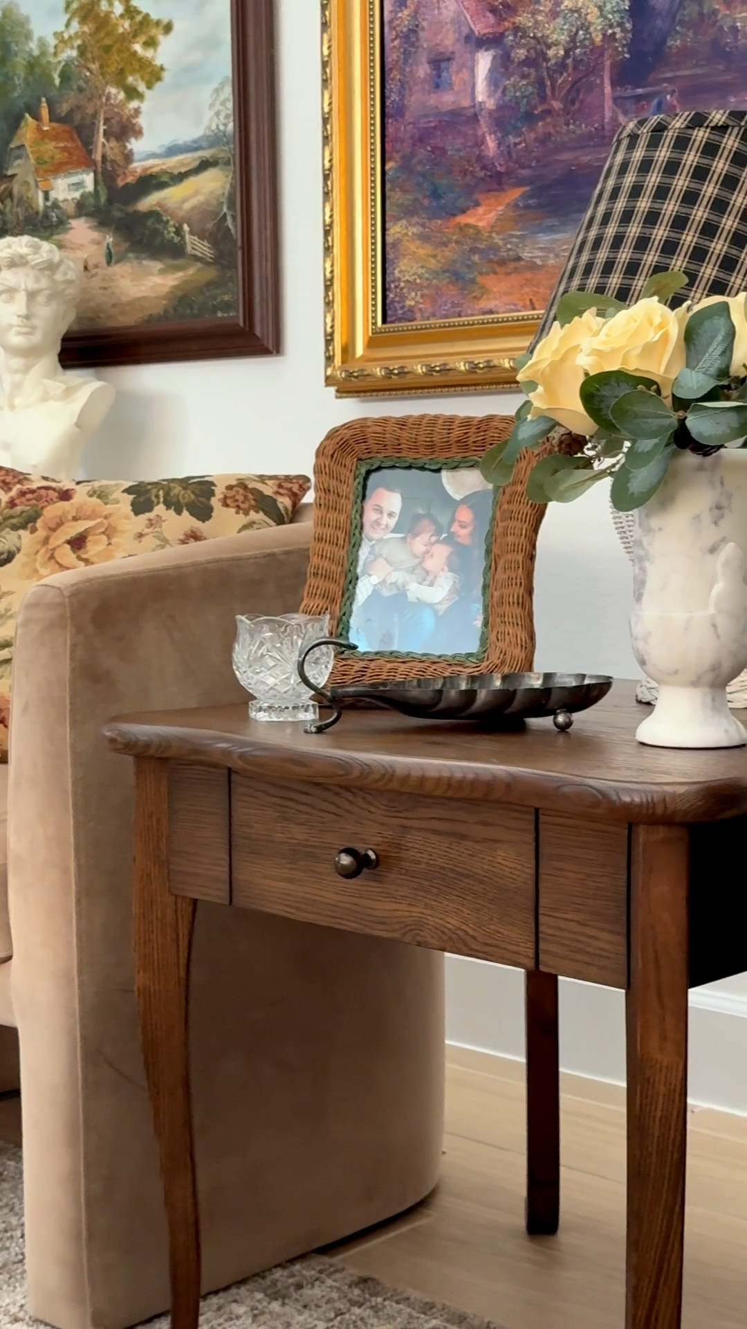 Spring refresh with Joon Loloi side table. Perfect warm wood tone, curved, and timeless appeal! Furniture refresh, living room, end table, side table, night stand. 

#LTKSeasonal #LTKHome