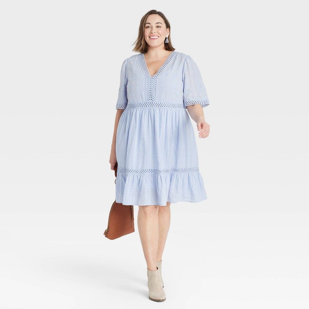 Women's Plus Size Short Sleeve Dress - Knox Rose™ | Target