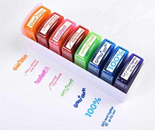 Swity Home Self-Inking Teacher Stamp Set Mess-Free Motivation Teacher Grading Stamp Set Teachers ... | Amazon (US)