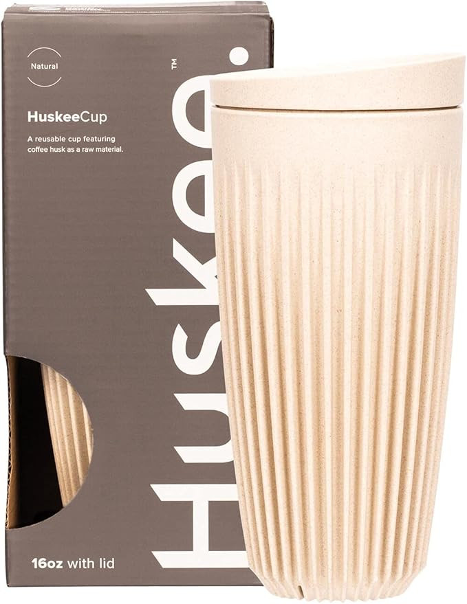Huskee Cup + Lid Natural (16oz) | Amazon (US)