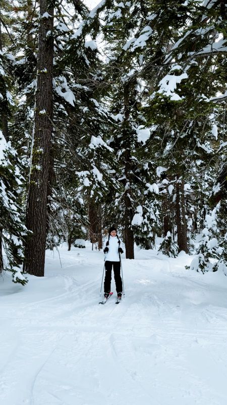Got this super cute black + white ski jacket on clearance for a last minute trip to Tahoe! ❄️ 

#LTKVideo #LTKsalealert #LTKstyletip