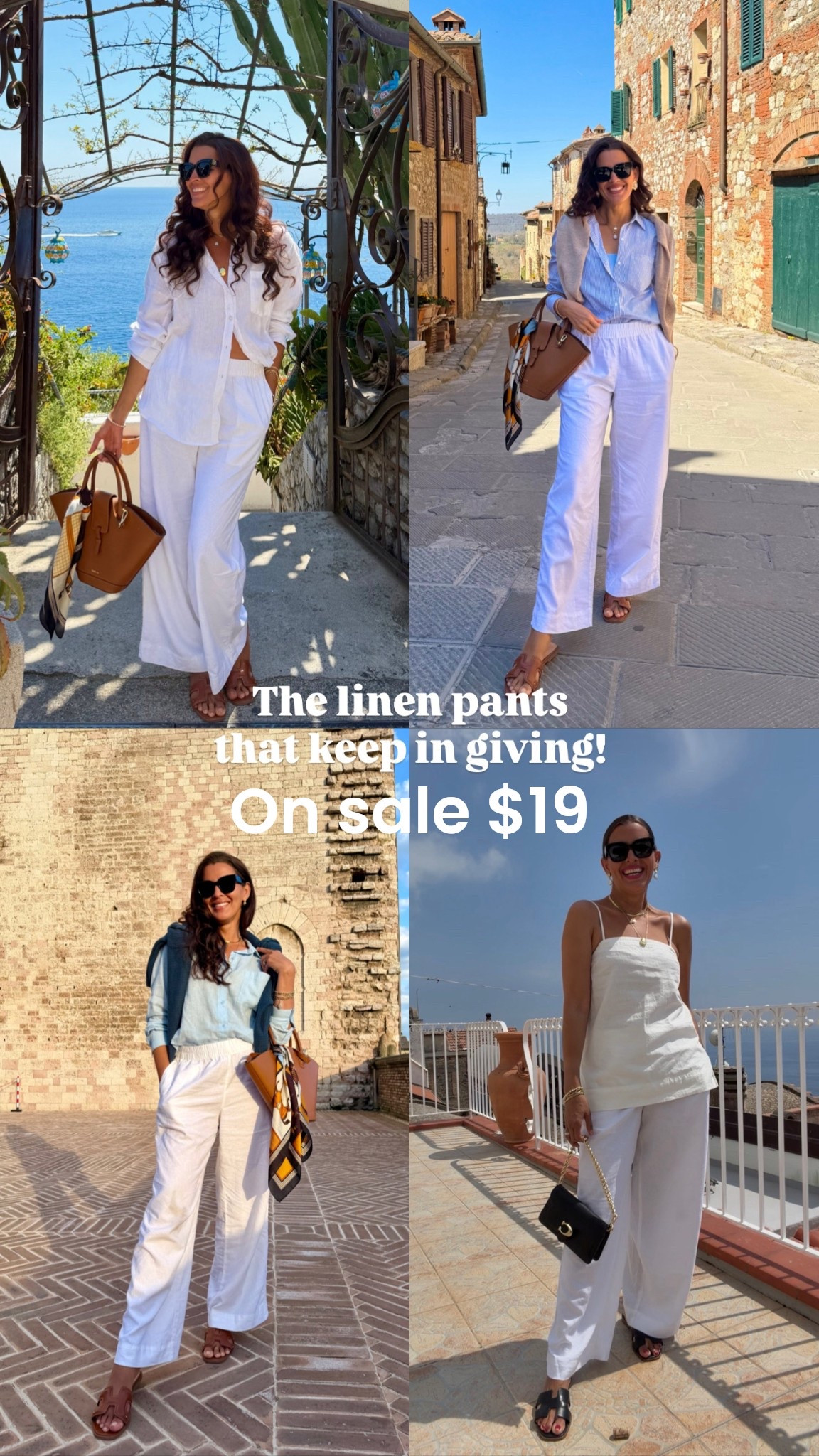 Size S in pants! Linen shirt size M, striped button down size M. Shoes tts. 

#LTKTravel #LTKOver40 #LTKSaleAlert