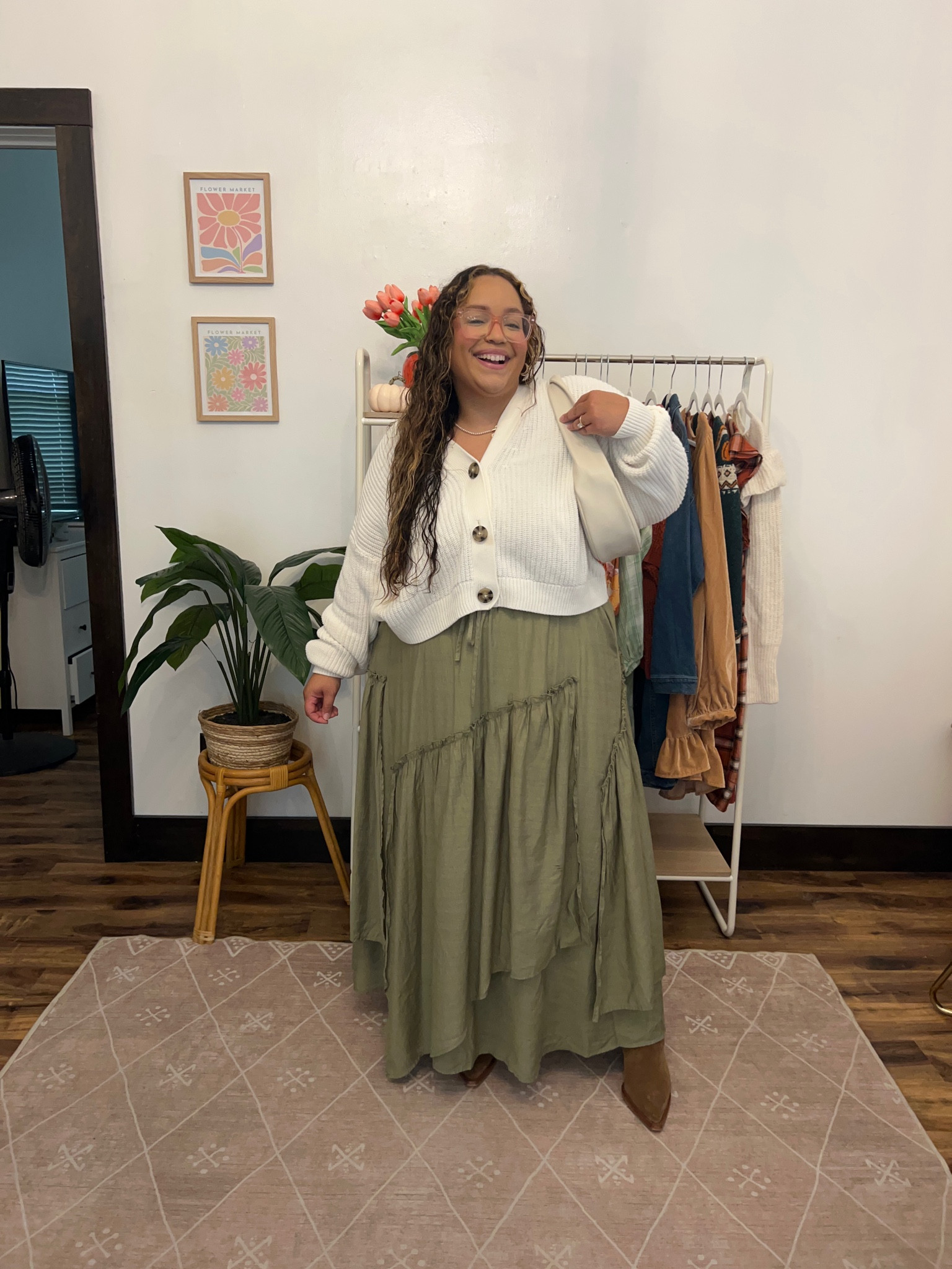 Fall outfit Inspo 
Amazon skirt - XXL
Amazon Cardigan XL
Dolce Vita boots - Extra Wide Calf 

#LTKStyleTip #LTKSaleAlert #LTKPlusSize