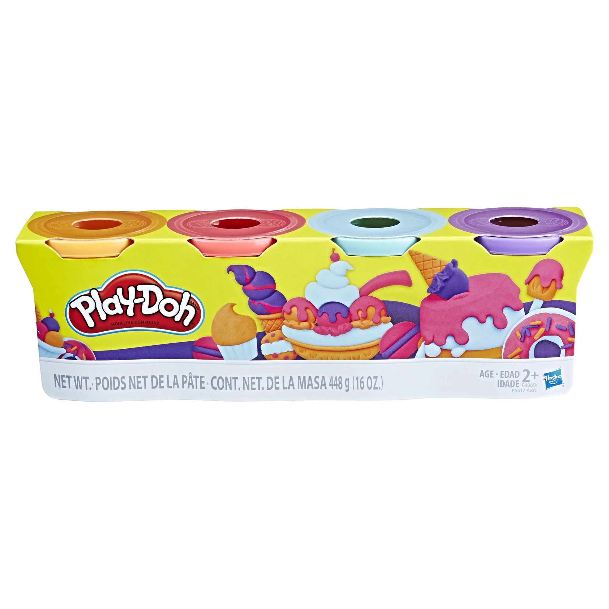 Play-Doh Modeling Compound 4 4-Ounce Cans (Sweet Colors), 16 Ounces Total | Walmart (US)
