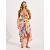 Seafolly Pure Cotton Printed Beach Cover Up Sarong Pink Mix | Marks & Spencer (UK)