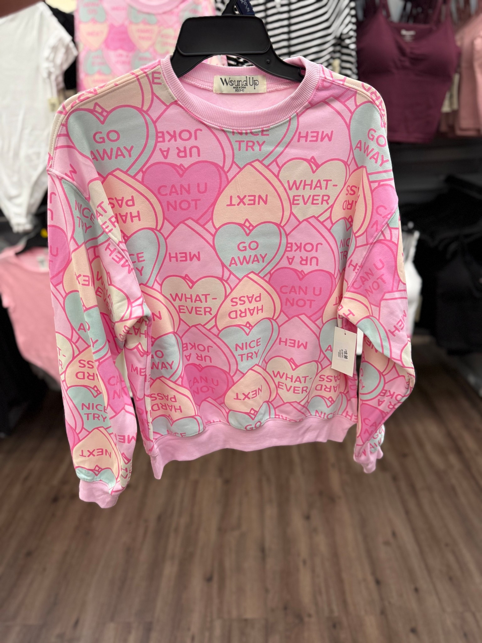 💕This hearts sweatshirt from Walmart is so adorable and perfect for Valentines Day! 💕 You won’t believe how adorable it is. 

#LTKFindsUnder50 #LTKSeasonal