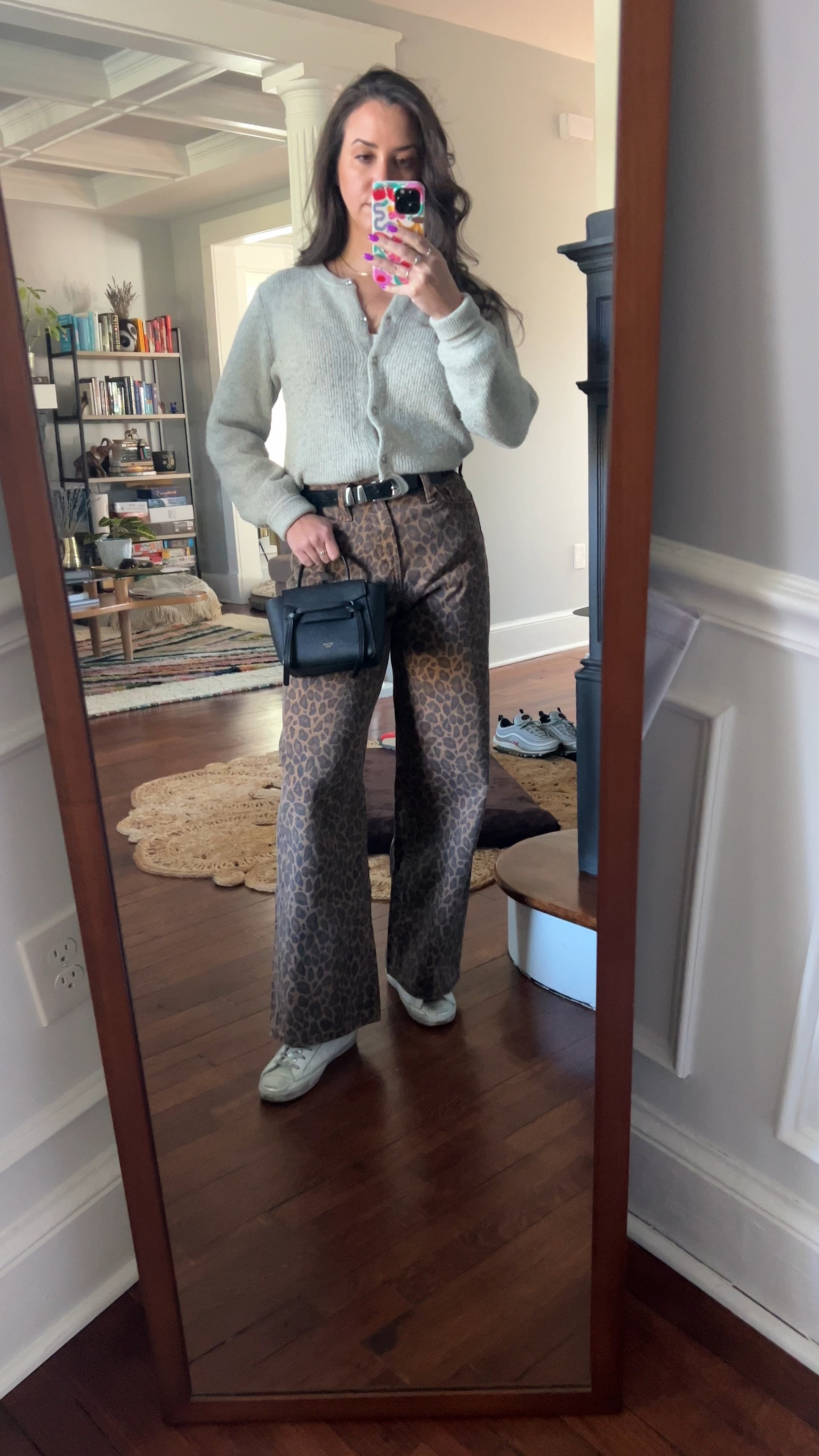 Leopard. Leopard print. Leopard print jeans. Fun denim. Grey cardigan. Cardigan. Casual outfit. Kids birthday. Celine. Old navy. Jcrew. celine. golden goose. 

 

#LTKWatchNow #LTKFindsUnder50 #LTKFindsUnder100