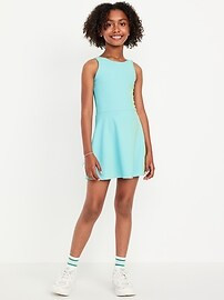 PowerSoft Sleeveless Ribbed Athletic Dress for Girls | Old Navy (US)
