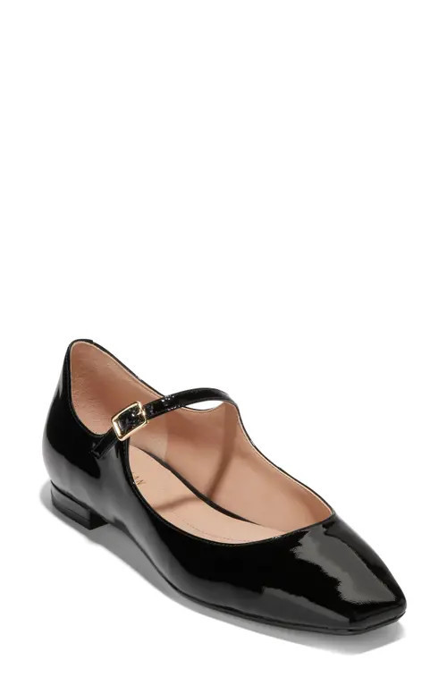 Cole Haan Bridge Mary Jane Ballet Flat in Black Patent at Nordstrom, Size 8 | Nordstrom