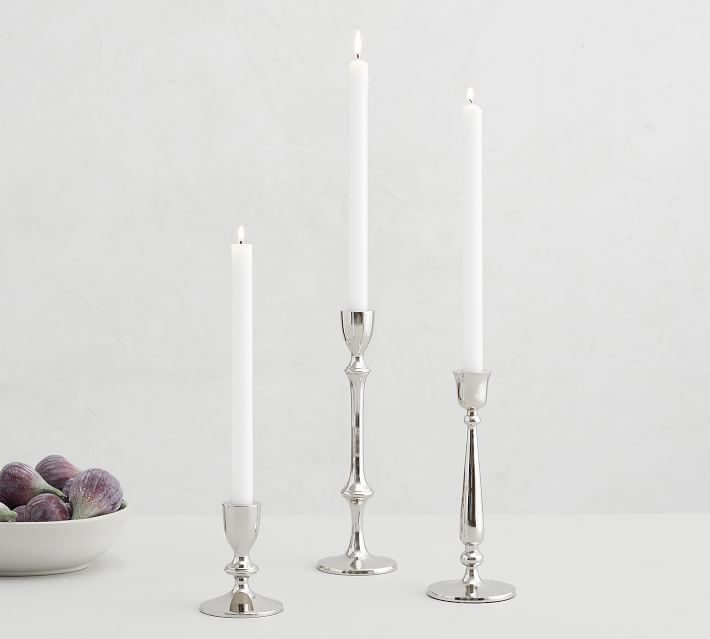 Harrison Silver Candlesticks | Pottery Barn (US)