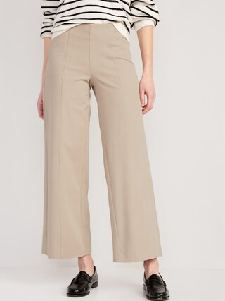 High-Waisted Pull-On Pixie Wide-Leg Pants for Women | Old Navy (CA)