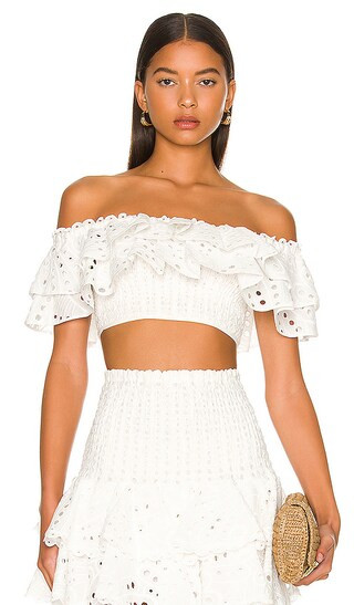 Clara Top in White | Revolve Clothing (Global)