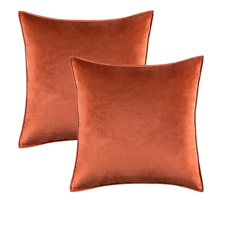 Christenia Square Velvet Pillow Cover (Set of 2) | Wayfair Professional