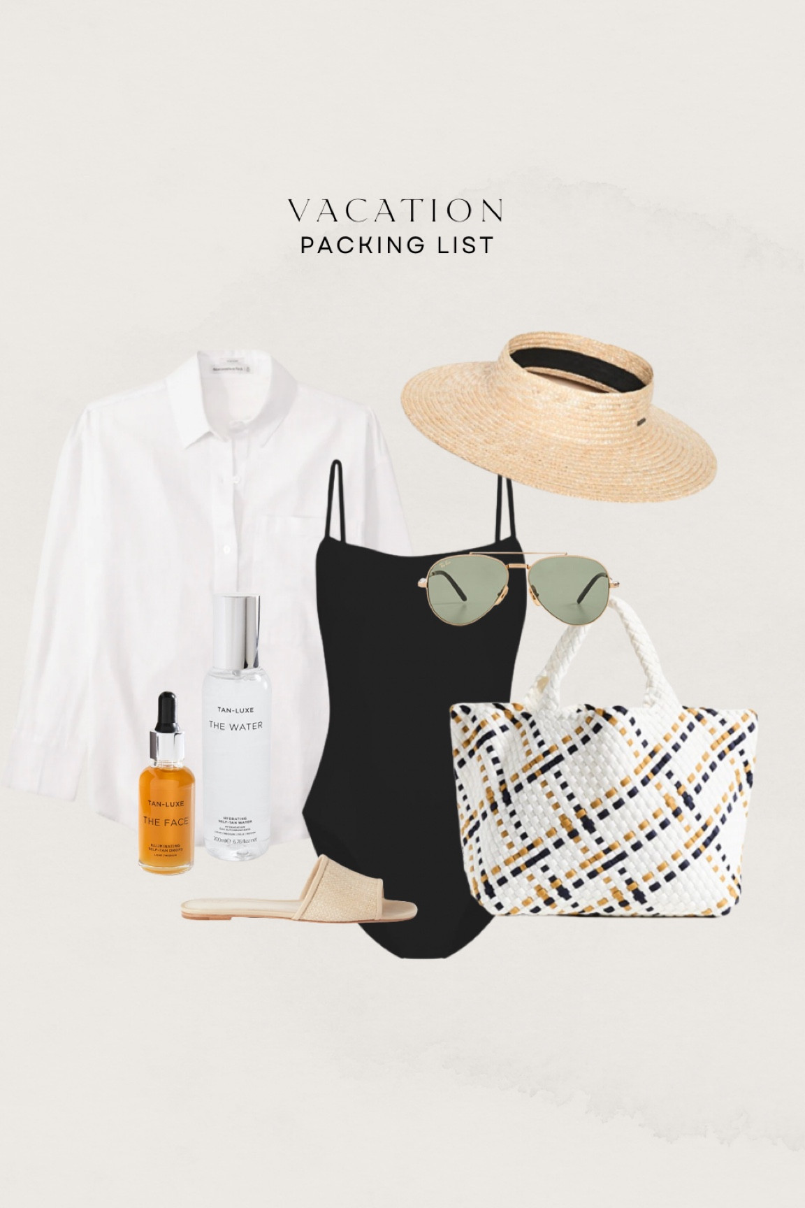 Getting ready to pack up for vacation. Here are a few of my essentials 🌴 

beach l vacation l resort 