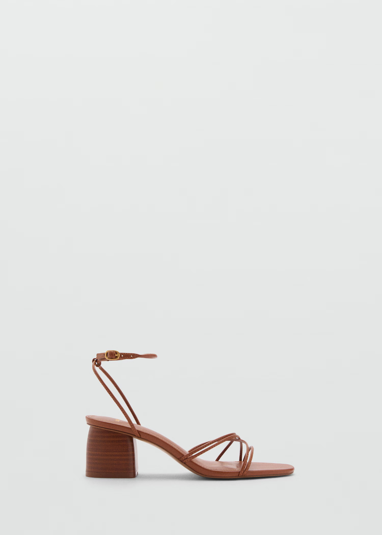 Crossed strap heeled sandal - Women | MANGO USA | Mango (US/MX/AU)