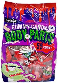 Frankford Halloween Gummy Candy Body Parts, 55 Count Bag | Amazon (US)