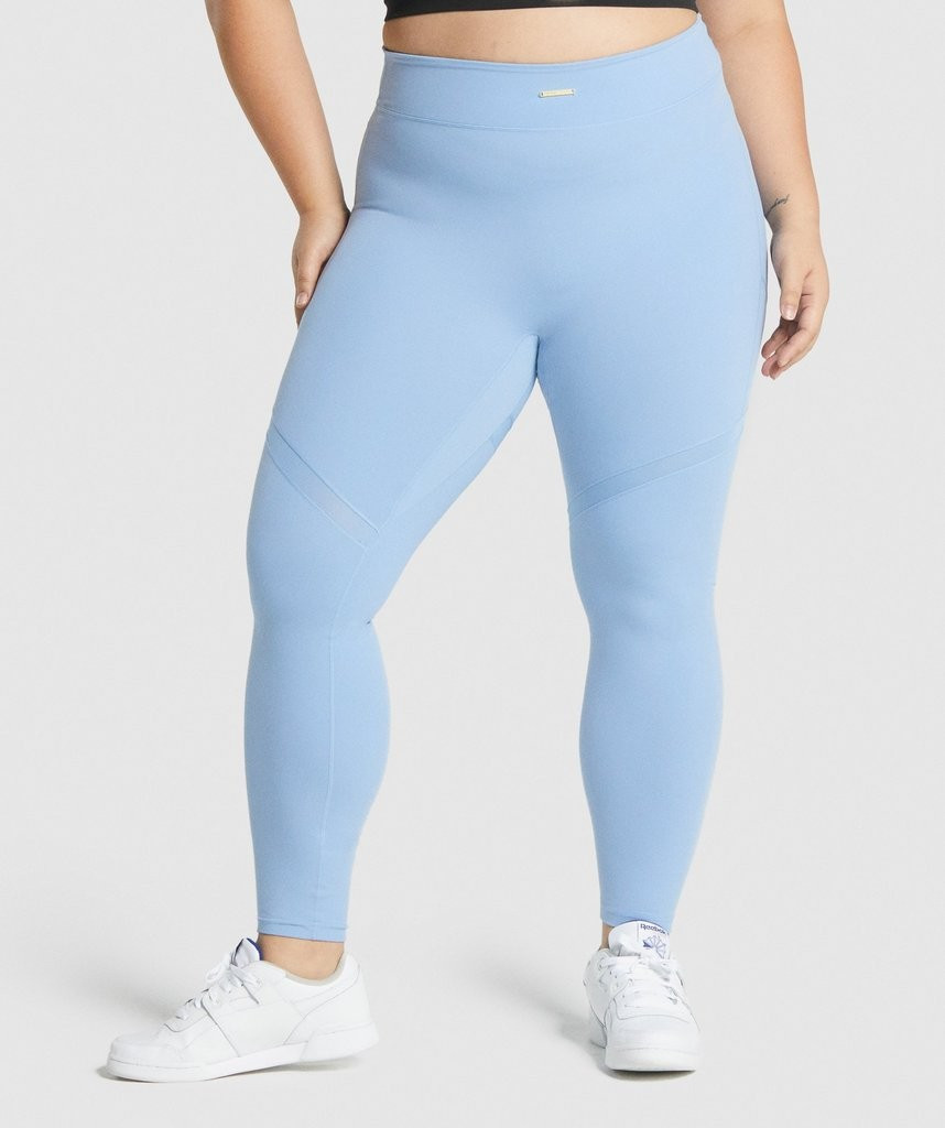 Gymshark Whitney Mesh Leggings - Goal Blue | Gymshark (Global)