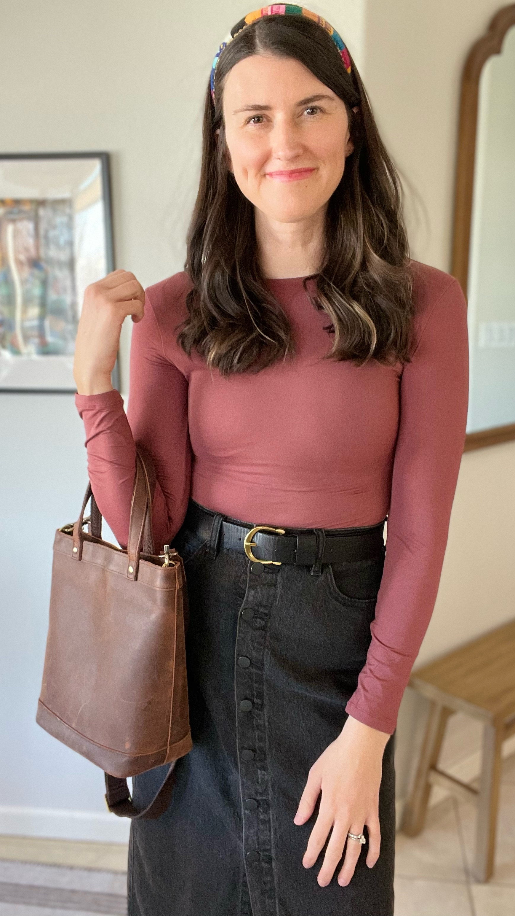 The softest and most stretchy long sleeve!!!! In the jam color which is gorgeous! Size medium. 

#LTKStyleTip #LTKFindsUnder50 #LTKOver40