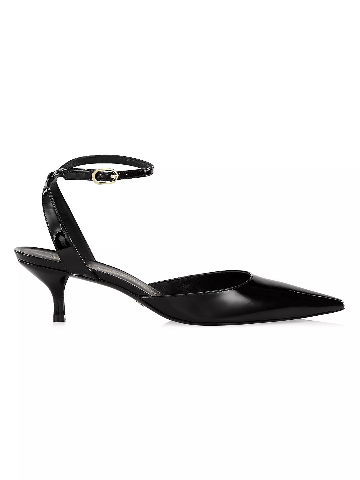 Barelythere 50MM Patent Leather Kitten Heel Pumps | Saks Fifth Avenue