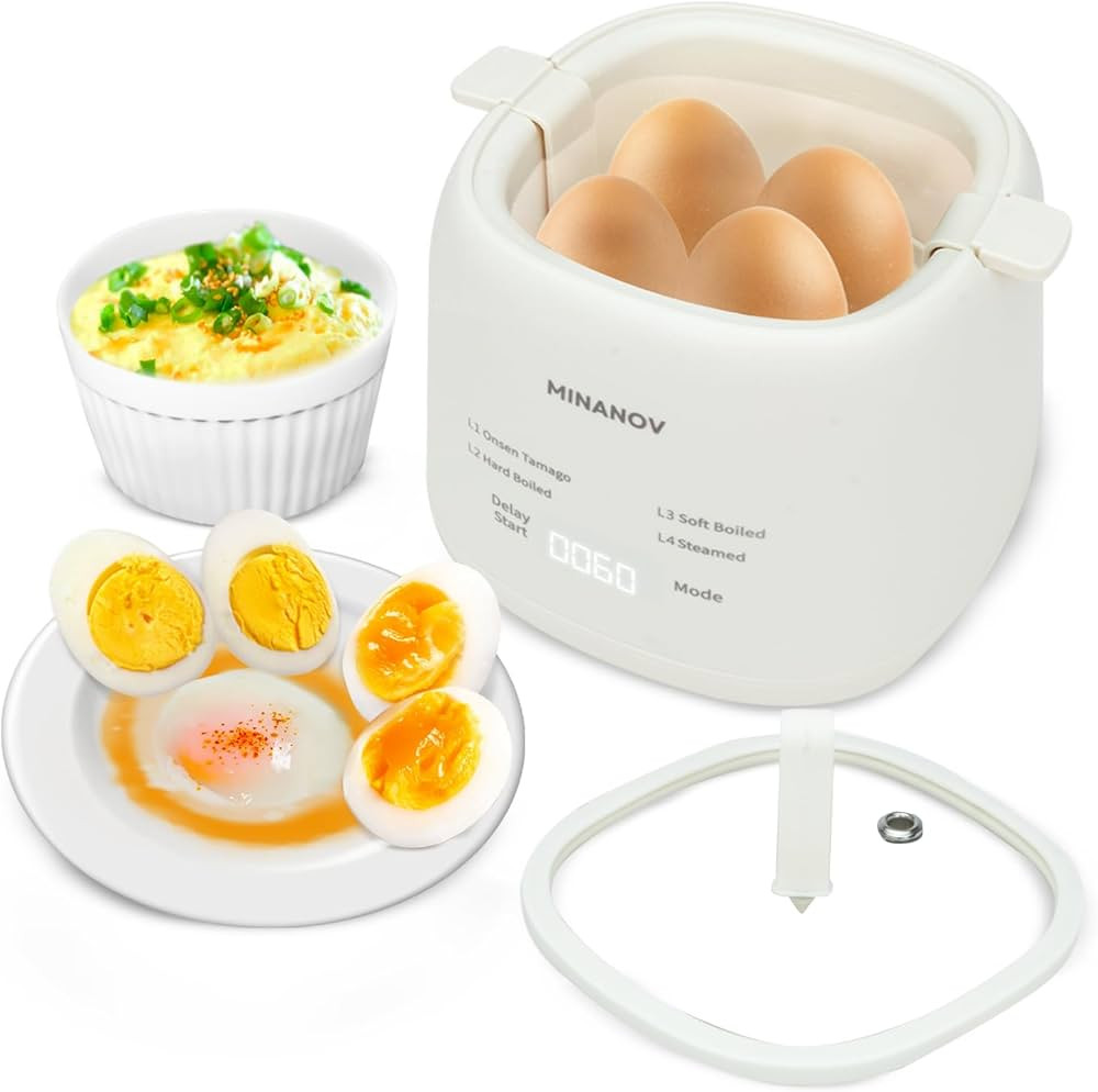 Máquina para hacer huevos – Olla eléctrica para huevos con apagado automático y alarma, máq... | Amazon (US)