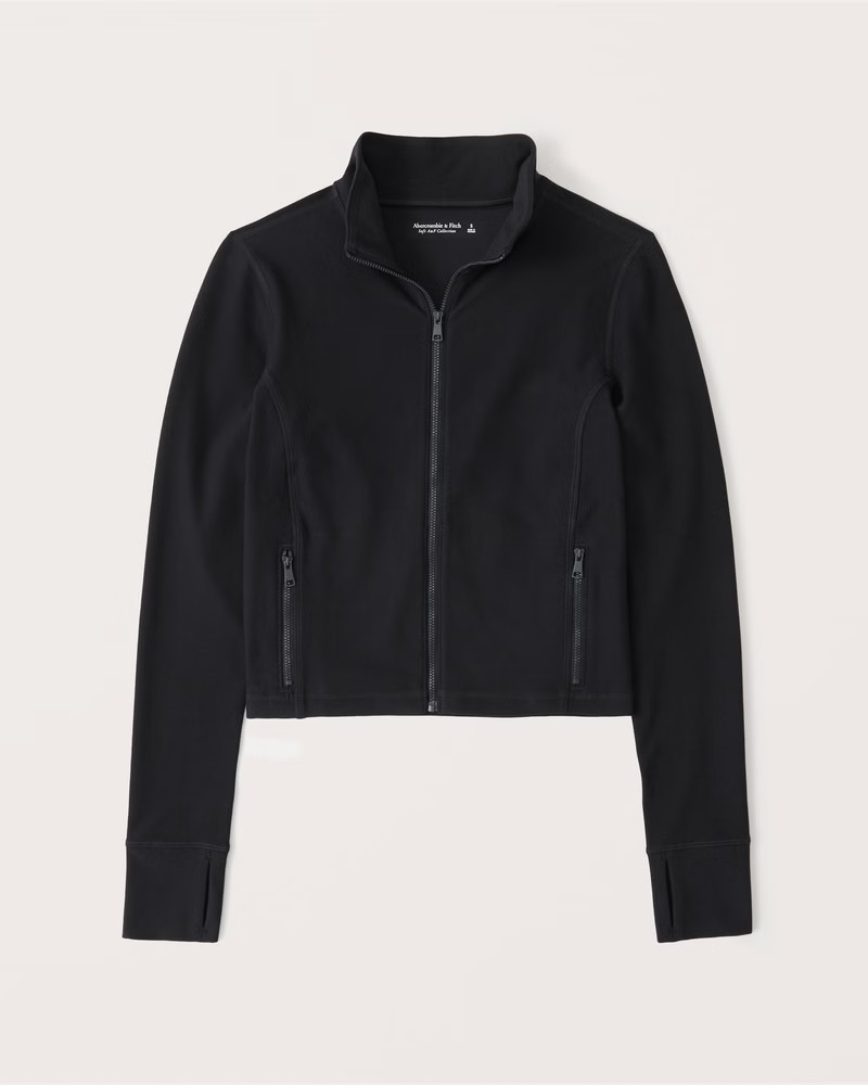 Women's Contour Full-Zip Sweatshirt | Women's Tops | Abercrombie.com | Abercrombie & Fitch (US)