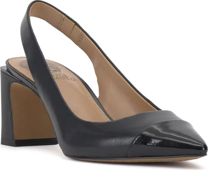Vince Camuto Hamden Slingback Pointed Cap Toe Pump (Women) | Nordstrom | Nordstrom