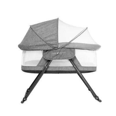 Baby Delight® Go With Me™ Slumber Folding Travel Bassinet in Charcoal Tweed | buybuy BABY | buybuy BABY