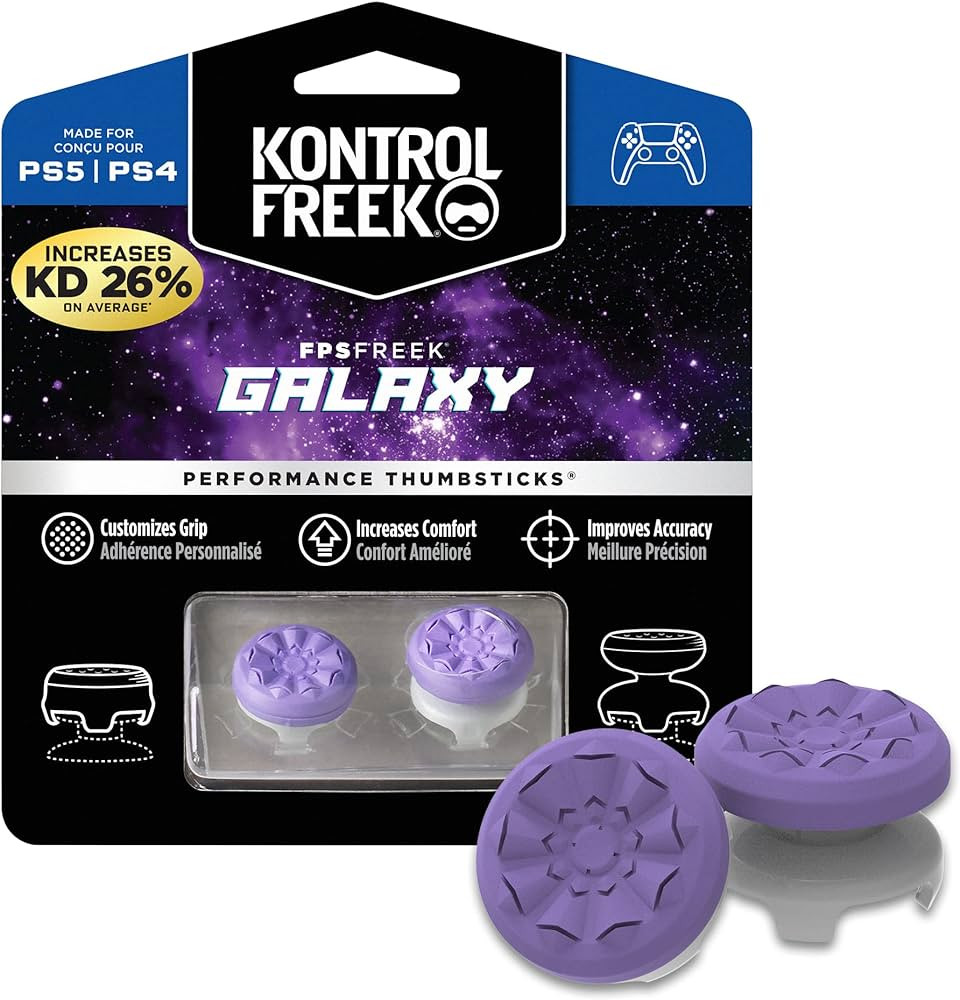 KontrolFreek FPS Freek Galaxy Purple for PlayStation 4 (PS4) and PlayStation 5 (PS5) | Performanc... | Amazon (UK)