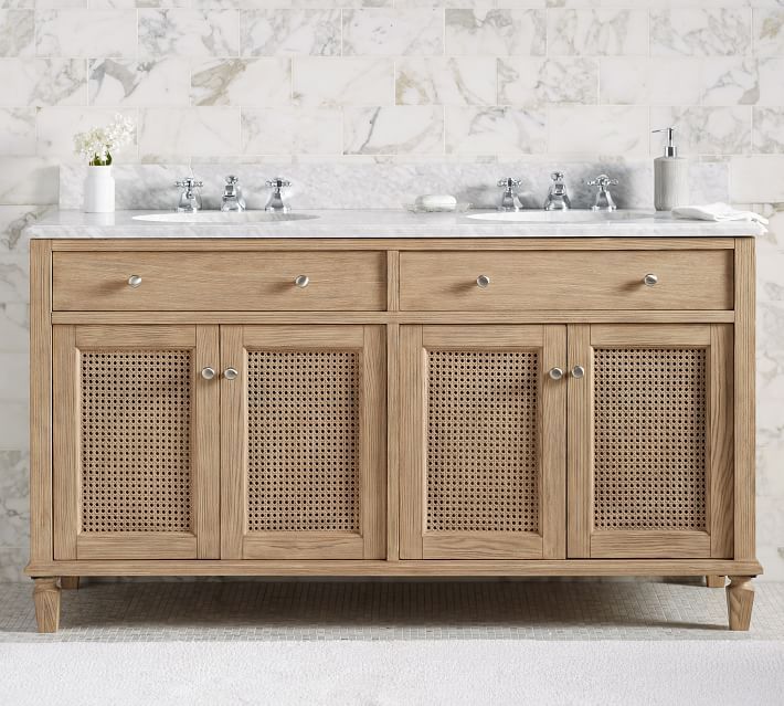 Sausalito 60" Double Sink Bath Vanity | Pottery Barn (US)