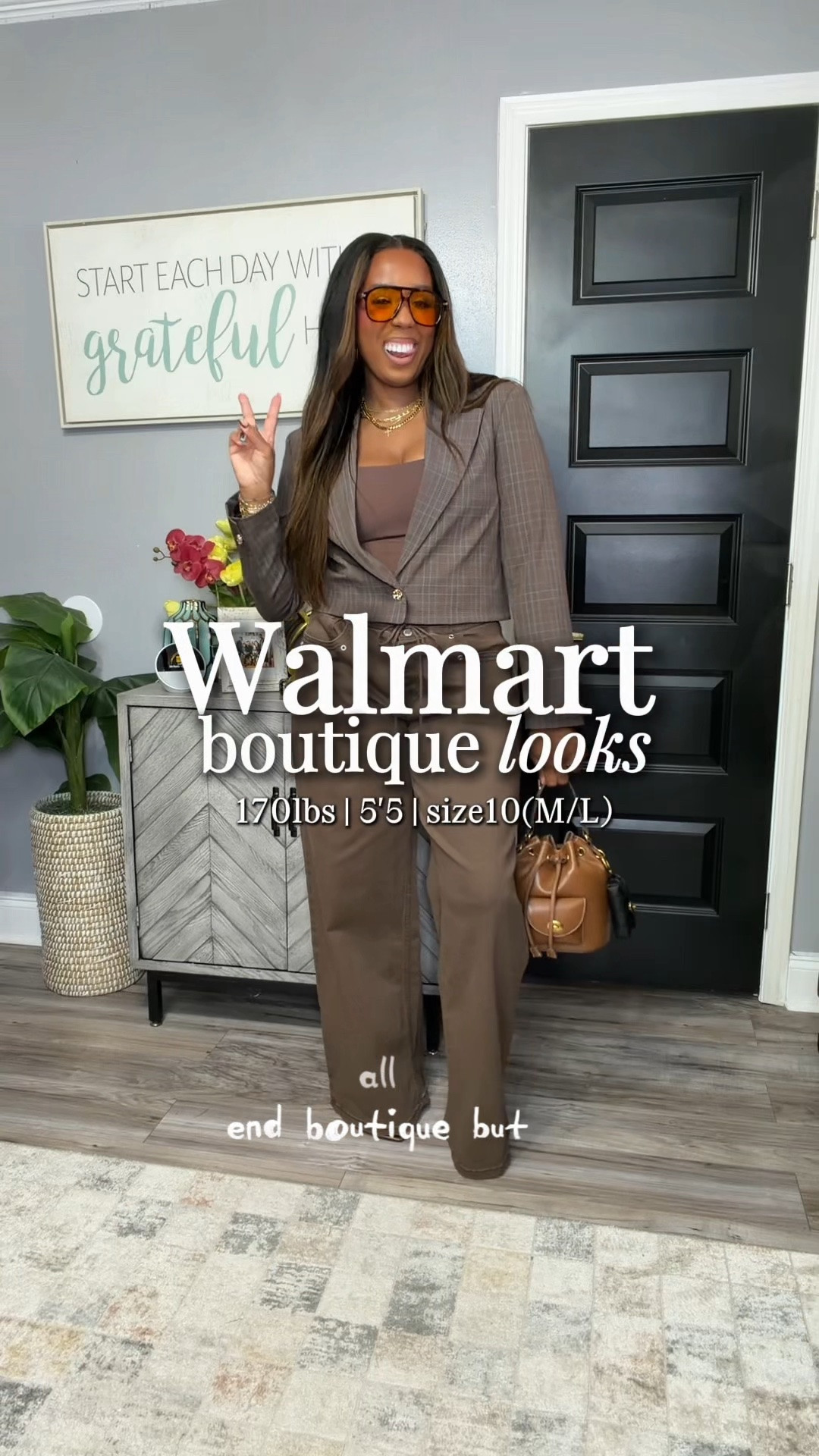I High-end boutique style without the boutique prices! These Walmart finds are all under $40 and perfect for work, church, brunch, date night, or simply looking polished every day. From rich chocolate tones and elevated knits to statement skirts and timeless gingham—Walmart did not miss with these looks! 🤎✨

Which look is your favorite?

SIZING REFERENCE/stats: 5’5”, 165 lbs, size 10.

#WalmartFashion #WalmartFinds #AffordableFashion #FashionOver40 #BoutiqueStyle

#LTKootd #LTKOver40 #LTKMidsize