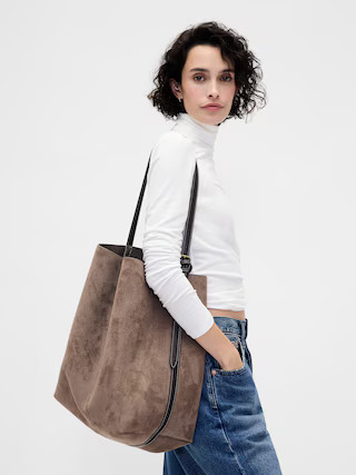 Vegan Suede Bucket Bag | Gap (US)