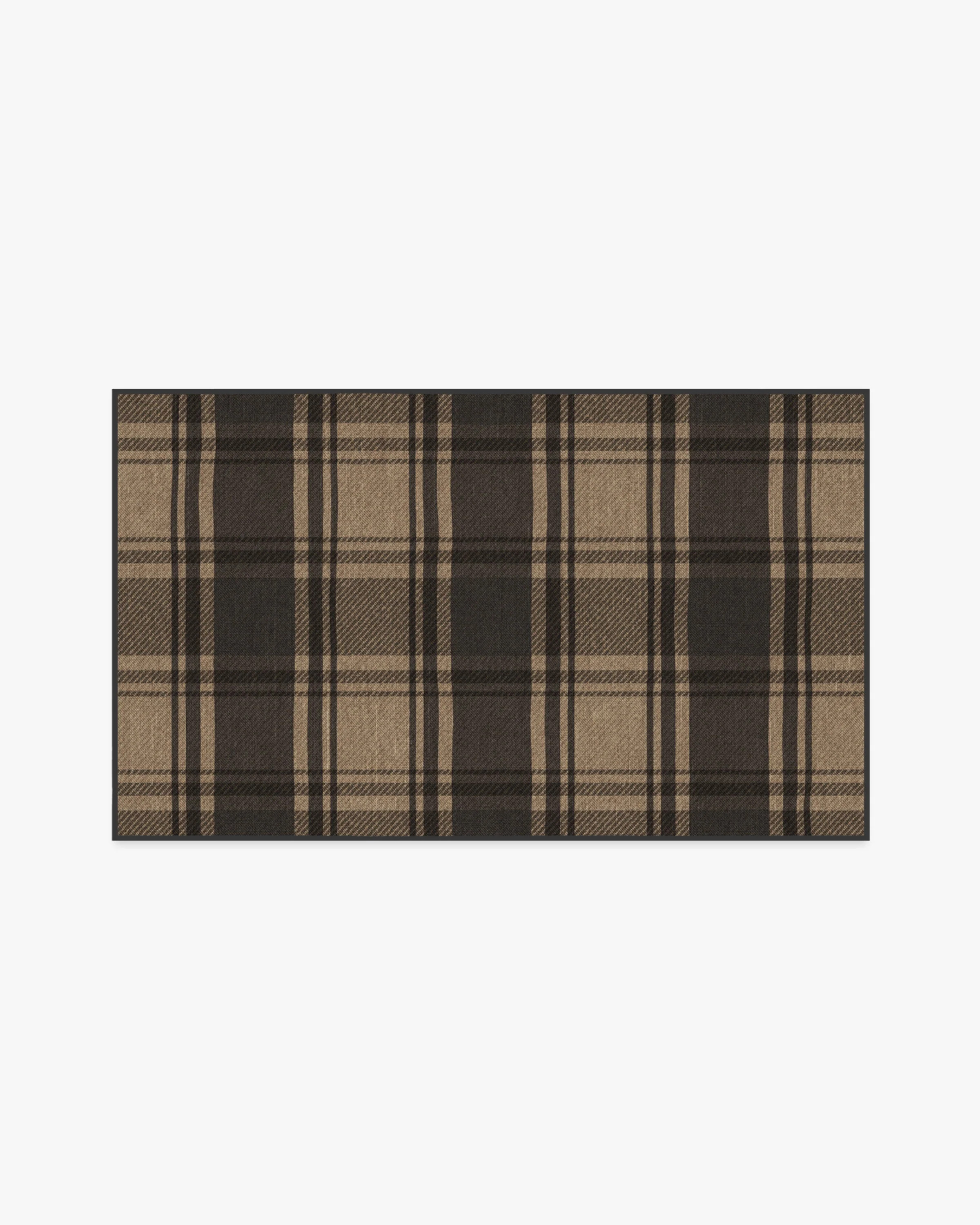 Easton Plaid Charcoal & Natural Rug | Ruggable