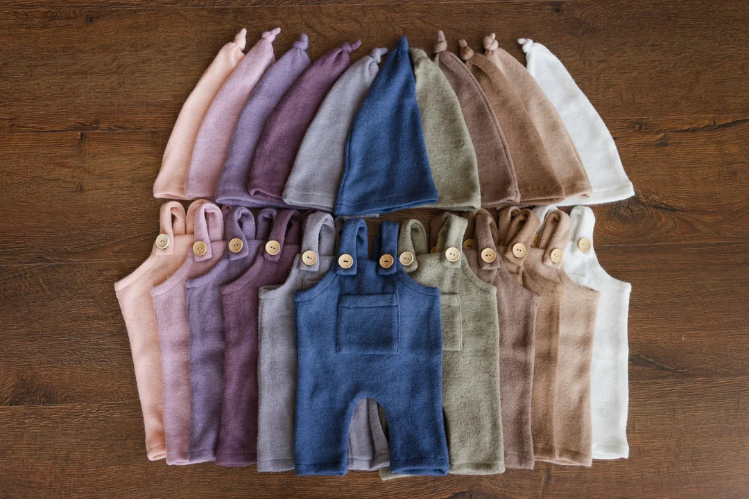 Soft Angora Fabric Baby Overall With Sleep Hat Unisex Outfit, Newborn Boy Coming Home Outfit, New... | Etsy (US)