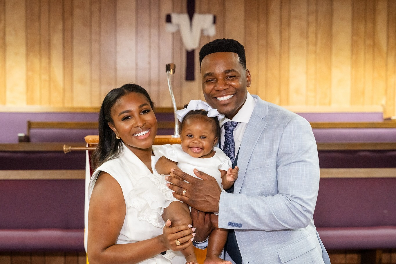 God Bless our 👼 
She was so beautiful during her baby dedication✨

It was an incredible weekend with our family as we gathered for several special occasions. One of those was Bellamy’s Dedication❤️
