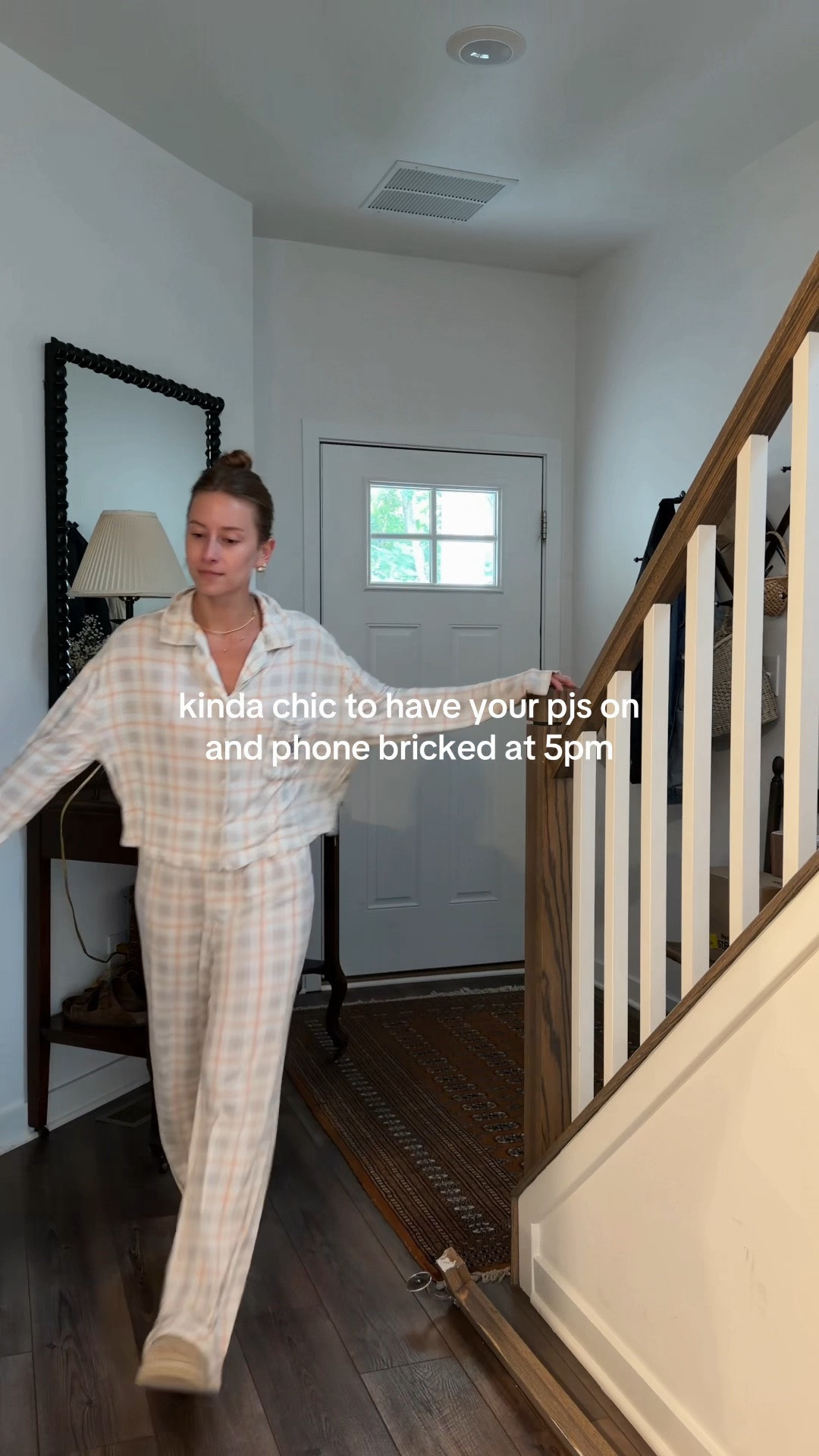 8/13/26 PJs On, Phone Bricked by 5PM 🤍

My ideal evening plans lately: PJs on + phone bricked by 5pm. 🤍 Linking my Dairy Boy plaid pajama set that is genuinely SO soft and cozy. My phone Brick is from Get Brick for anyone curious—one of my favorite ways to actually disconnect for the evening.

Pajamas are linked here ✨