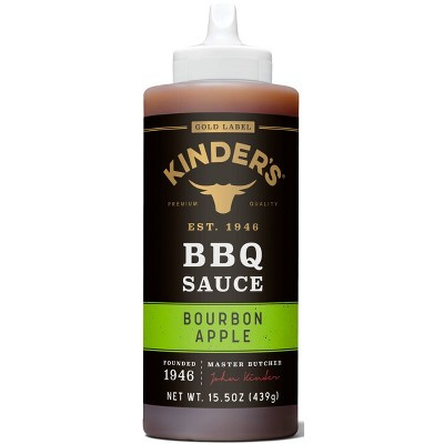 Kinder's Gold Label Bourbon Apple BBQ Sauce - 15.5oz | Target