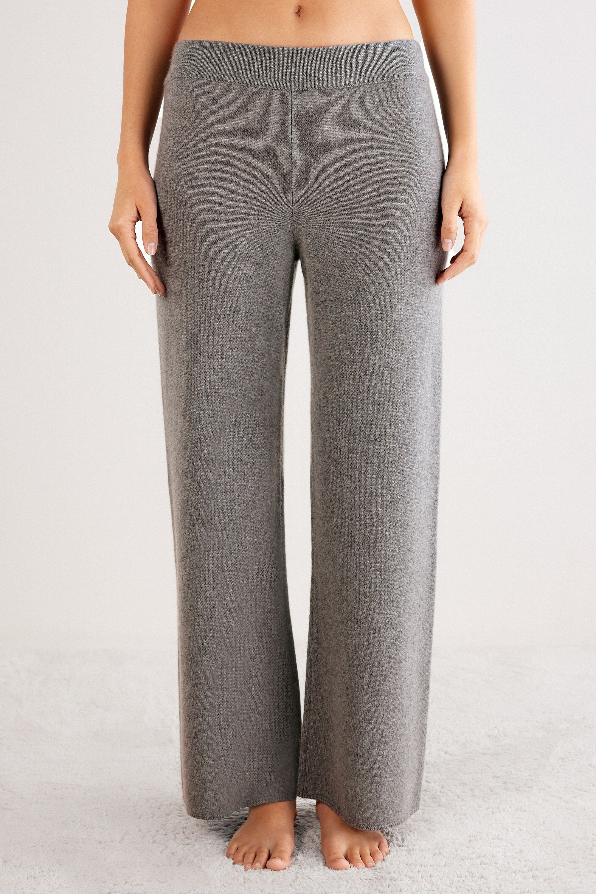 Full Length Palazzo Pants in 100% Cashmere - Intimissimi | Intimissimi (US)