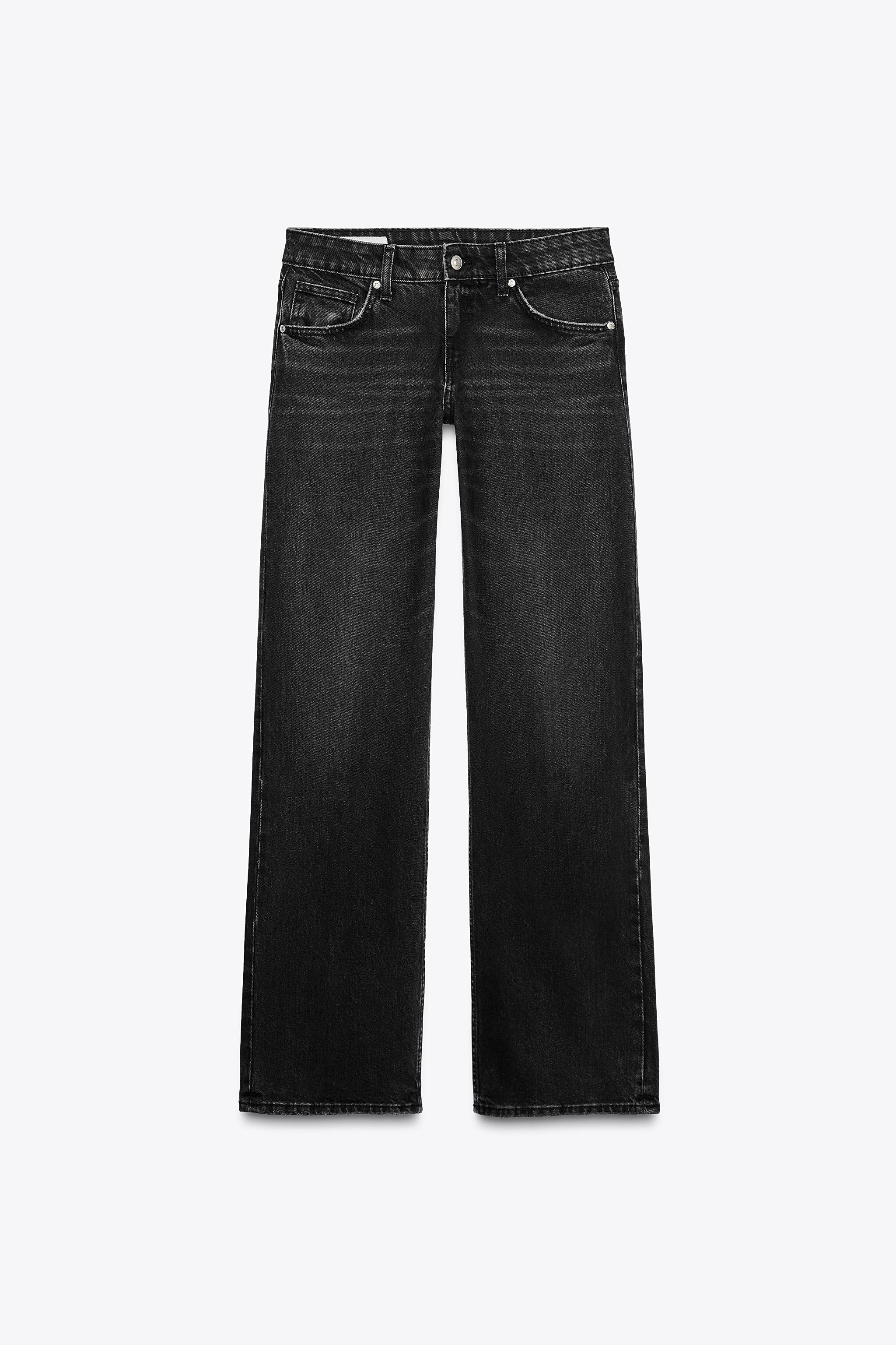 TRF WIDE-LEG LOW-RISE JEANS | Zara UK