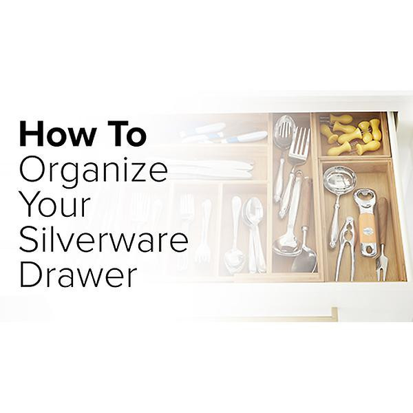 Stackable Bamboo Drawer Organizers | The Container Store