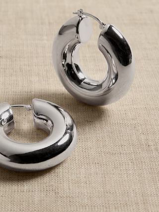 Ravena Large Plump Hoops &amp;#124 Aureus + Argent | Banana Republic (US)