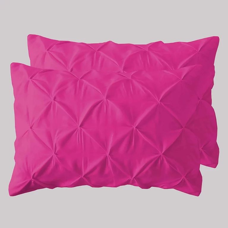 CCNY Pillowcases Set of 2 Hot Pink Euro Sham 26x26 Inch Pinch 600 TC 100% Egyptian Cotton Pillow ... | Walmart (US)